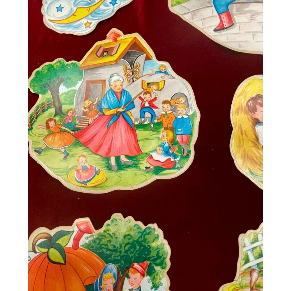 1956 Nursery Rhymes Con-Tact Cut-Out‎ ~ VERY RARE